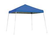 ShelterLogic Outdoor Sun Shade 10x10 SL Pop up Canopy Blue Cover Blue Roller Bag