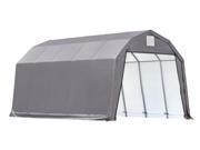 Shelterlogic Outdoor Garage Automotive Boat Car Vehicle Storage Shed 12x20x11 Barn Shelter Grey Cover