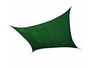 Shelter Logic Outdoor Party Patio Lawn Garden Sun Shade 12 ft. 3 7 m Square Shade Sail Evergreen 230 gsm