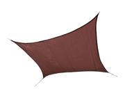 Shelter Logic Outdoor Party Patio Lawn Garden Sun Shade 16 ft. 4 9 m Square Shade Sail Terracotta 230 gsm