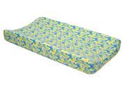 Trend Lab Nursery Changing Pad Cover Dr. Seuss Blue Oh The Places You Ll Go