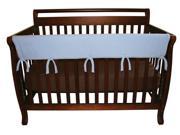Trend Lab 109078 Baby Cribwrap Wide Rail Cover Long Blue Fleece