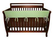 Trend Lab 109079 Baby Cribwrap Wide Rail Cover Long Sage Fleece