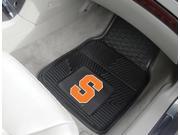 Fanmats 11342 COL 18 in. x27 in. Syracuse University 2 pc Heavy Duty Vinyl Car Mat Set