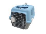 YML Group Home Indoor Pet Decorative Large Plastic Carrier for Small Animal Blue