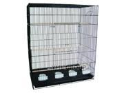 YML 4 Large Breeding Cages Black 4x2484BLK