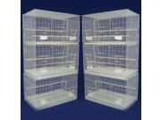YML 6 Small Breeding Cages White 6x2424WHT