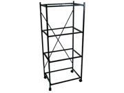 YML Group Home Indoor Pet Decorative 4 Shelf Stand for 2424 and 2434 Black