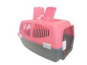 YML Group Home Indoor Pet Decorative Large Plastic Carrier for Small Animal Pink