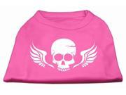 MiragePet Skull Wings Screen Print Shirt Bright Pink XXXL 20