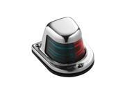 Attwood 1 Mile Deck Mount Bi Color Red Green Combo Sidelight 12V Stainless Steel Housing
