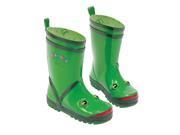 Kidorable Kids Children Indoor Outdoor Play Rubber Green Frog Rain Boots Size 6