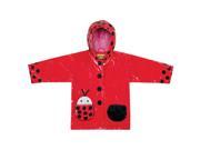 Kidorable Kids Children Outwear Ladybug PU Rain Coats Size 3T