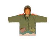 Kidorable Kids Children Outwear Green Dinosaur PU Coats Size 12 18 Months