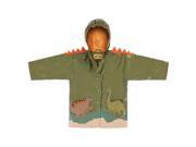 Kidorable Kids Children Outwear Green Dinosaur PU Coats Size 4T