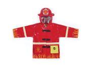 Kidorable Kids Children Outwear Red Fireman PU Coats Size 3T