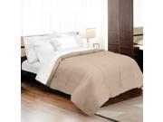 Veratex Home Indoor Bedroom Supreme Stn 300Tc Down Alternative Comforter Twin Taupe