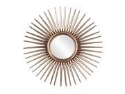 Howard Elliott Home Accent Decorative Cascade Silver Leaf Starburst Mirror