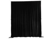 Da Lite Flat Steel Base with Mounting Pipe and Drapery Background System Black 18 x 18 x 3 8
