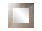 Howard Elliott Home Hanging Wall Mounted Vanity Sonic Silver Square Mirror