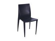 Fine Mod Imports Home Indoor Decorative Square Dining Chair Black