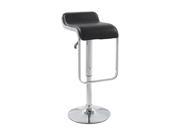 Fine Mod Imports Home Indoor Decorative Flat Bar Stool Chair Black
