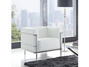 Fine Mod Imports Home Indoor Decorative Grand Lc3 Chair White