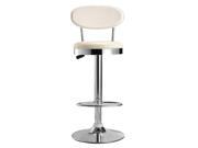 Fine Mod Imports Home Indoor Decorative Beer Bar Stool Chair White