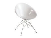 Fine Mod Imports Home Indoor Decorative Eco Wirebase Dining Chair White