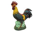 LARGE Cast Iron Full Bodied Colorful Rooster 0170S 04659