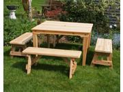 Creekvine Designs Outdoor Cedar Social Dining Set