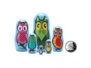 The Original Toy Company Owl Micro Nesting Dolls Set
