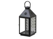 Koehler Home Indoor Outdoor Décorative Large Hanging Black Candle Lantern