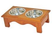 Crown Pet Home Indoor Diner Small size with Chestnut Finish