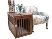 Crown Pet Home Indoor Crate Table Medium size with Mahogany Finish