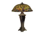 Meyda Home Lighting Window 30 H Tiffany Fishscale Table Lamp 31115