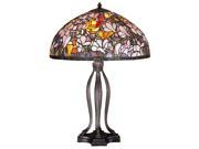 Meyda Home Lighting Window 30 H Tiffany Magnolia Table Lamp 31146