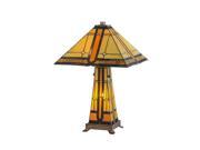 Meyda Home Bedroom Decorative 25 H Sierra Mission Lighted Base Table Lamp