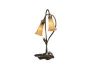 Meyda Home Indoor Decorative 16 H Amber Pond Lily 2 Lt Accent Lamp