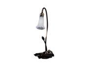 Meyda Home Indoor Decorative 16 H White Pond Lily Accent Lamp