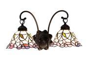 Meyda Home Indoor Decorative 20.5 W Daffodil Bell 2 Lt Wall Sconce