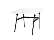 Generic Berkeley Classic Black Base Table with White 30 x 42 C Top