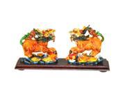 Bonsaiboy Two Horse Dragon Miniature Figurines 5.0 x 2.0 x 2.0