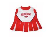 Pets First Sports Team Logo Arkansas Cheerleader Dog Dress Small