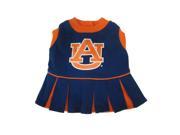 Pets First Sports Team Logo Auburn Cheerleader Dog Dress Extra small
