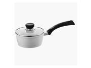 Berndes Cast Aluminum Ceramic Coated Cookware SignoCast Pearl 6.75 1.25 qt. Sauce Pan With Lid