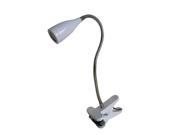 LimeLights Flexible Gooseneck LED Clip Light White