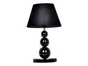 Elegant Designs Pearl Black Metal Three Tier Ball Lamp