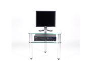 RTA Home and Office Glass and Aluminum 24 inch and Below Plasma LCD