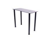 RTA Home and Office Black Tempered Glass Utility Desk or Utility Stand